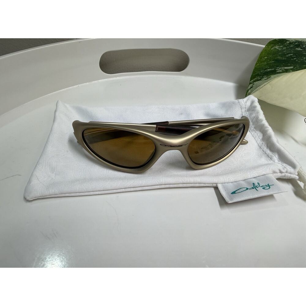 VINTAGE OAKLEY Eye Jacket 1.0 FMJ Gold Gen 1 Sunglasses – Made in USA – Grail